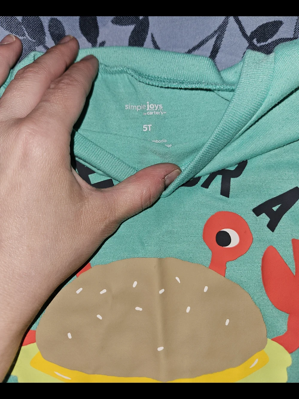 Carter's Kids' Green 'Midnight Snack' Pajama Set 5T